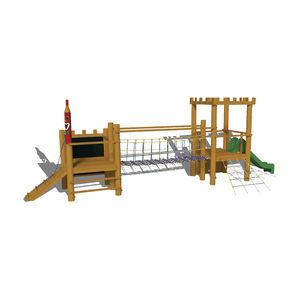 Spielplatzgerät für Spielplätze / Holz / Edelstahl / modular
