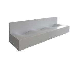 multifunktionales Waschbecken / Aufsatz / rechteckig / aus Corian®