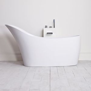 freistehende Badewanne / oval / Verbundwerkstoff / aus Mineralguss
