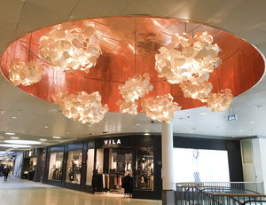 Hängelampe / modern / Wolle / aus Birke