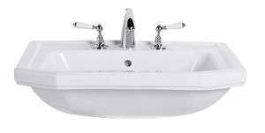 Einbauwaschbecken / ander Form / aus Porzellan / Art Deco