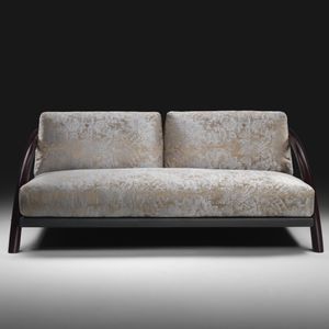 modernes Sofa / Stoff / 2 Plätze / mit Armlehnen