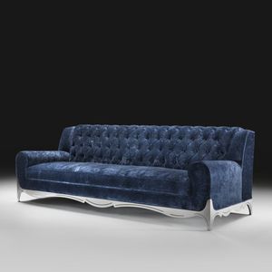 klassisches Sofa / Stoff / 4 Plätze