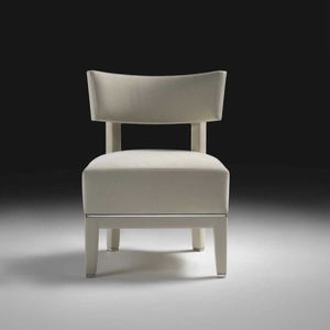 moderner Kaminsessel / Leder
