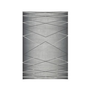 moderner Teppich / mit geometrischem Muster / Wolle / rechteckig