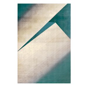 moderner Teppich / Motiv / Tencel® / rechteckig