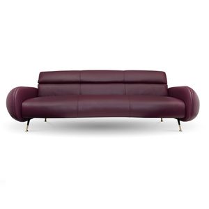 modernes Sofa / Leder / Stoff / nach Maß