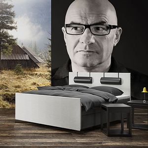 Kopfteil für Doppelbetten / modern / Stoff / Polster