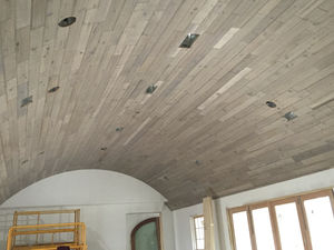 Vertäfelung für Decke / Holz / geölte
