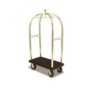 Gepäckwagen / Objektmöbel / für Hotels / Edelstahl