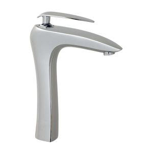 Einhebelmischer für Waschtisch / aus verchromtem Messing / für Badezimmer / 1-Loch