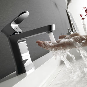 Einhebelmischer für Waschtisch / aus verchromtem Messing / für Badezimmer / 1-Loch