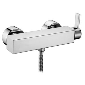 Einhebelmischer für Duschen / wandmontiert / aus verchromtem Messing / für Badezimmer
