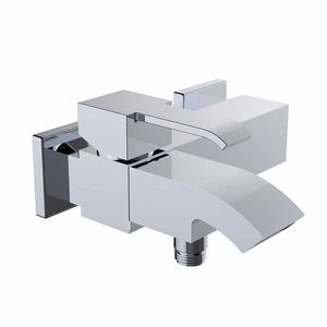 Einhebelmischer für Duschen / für Badewanne / wandmontiert / aus verchromtem Messing