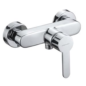 Einhebelmischer für Duschen / wandmontiert / aus verchromtem Messing / für Badezimmer