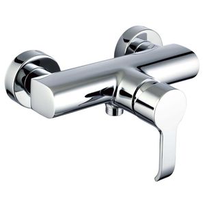 Einhebelmischer für Duschen / wandmontiert / aus verchromtem Messing / für Badezimmer