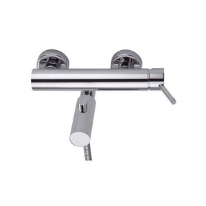 Einhebelmischer für Duschen / für Badewanne / wandmontiert / aus verchromtem Messing