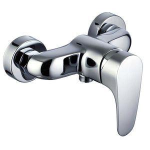 Einhebelmischer für Duschen / wandmontiert / aus verchromtem Messing / für Badezimmer