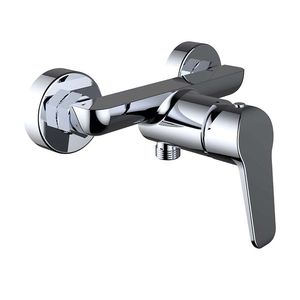 Einhebelmischer für Duschen / wandmontiert / aus verchromtem Messing / für Badezimmer