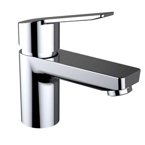 Einhebelmischer für Waschtisch / aus verchromtem Messing / für Badezimmer / 1-Loch