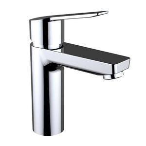 Einhebelmischer für Waschtisch / aus verchromtem Messing / für Badezimmer / 1-Loch