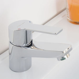 Einhebelmischer für Waschtisch / aus verchromtem Messing / für Badezimmer / 1-Loch