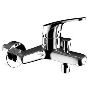 Einhebelmischer für Badewanne / wandmontiert / aus verchromtem Messing / für Badezimmer