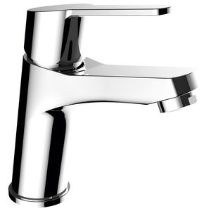 Einhebelmischer für Waschtisch / aus verchromtem Messing / für Badezimmer / 1-Loch