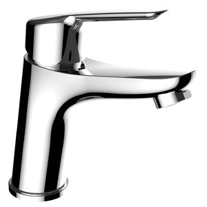 Einhebelmischer für Waschtisch / aus verchromtem Messing / für Badezimmer / 1-Loch