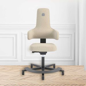 Bürosessel / skandinavisches Design / Stoff / drehbar / mit Rollen