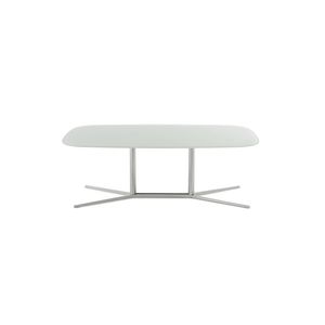 moderner Couchtisch / Glas / Marmor / Mineralwerkstoff