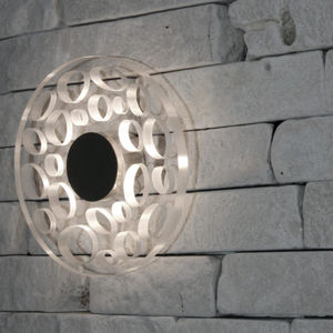 Wandleuchte / originelles Design / Edelstahl / aus Polycarbonat / LED