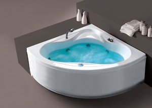 Badewanne für Eckeinbau / aus Methacrylat