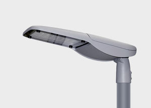 Straßenlaterne / modern / aus Aluminiumguss / Vorderseite aus Hartglas