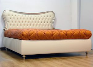 Bett / King Size / Stil / Kopfteil / Bettkasten