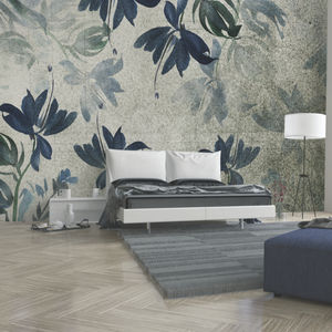 moderne Tapeten / Stoff / Vinyl / Blumenmuster
