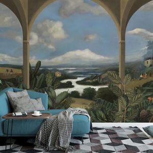 klassische Tapeten / Stoff / Vinyl / mit Naturmotiv