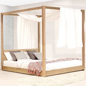 Himmelbett / doppelt / modern / Holz