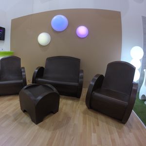 moderne Wandleuchte / Außenbereich / Polyethylen / fluoreszierend