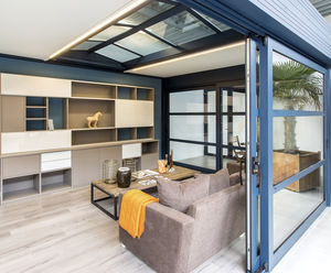 selbsttragende Veranda / Aluminium / Ganzglas