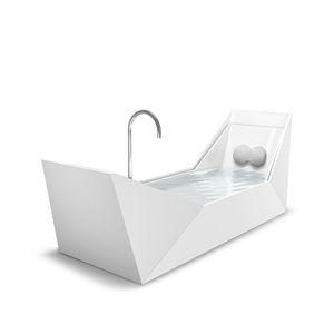 freistehende Badewanne / Marmor