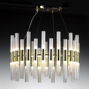 Vintage-Lüster / aus Kristall / aus venezianischem Glas / LED