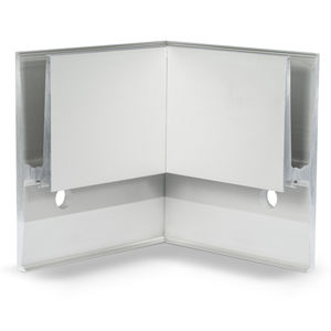 Profil / anodisiertes Aluminium / Eck / für Geländer / Fertig