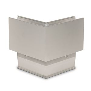 Profil / anodisiertes Aluminium / Eck / für Geländer / Fertig