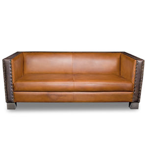 klassisches Sofa / Leder / Contract / für Hotels