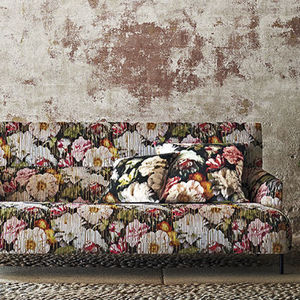 Möbelstoff / Blumenmotive / Polyester / Viskose