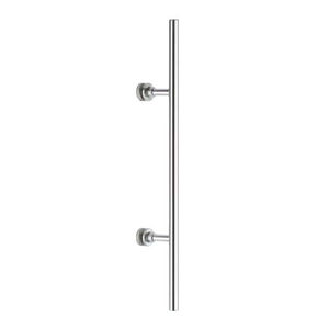 Glastüren-Stoßgriff / Edelstahl / modern / seidenmatt