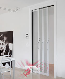 Stellantrieb für der Wand laufende Schiebetüren