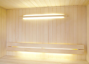 moderne Wandleuchte / für Saunen / Glas / Halogen