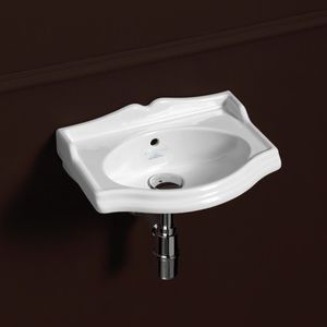Wand-Waschbecken / Keramik / modern